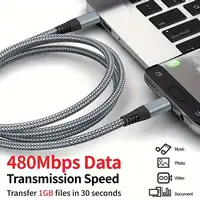 Cable Carga Rápida trenzado de 2 metros USB-C a USB-C -Irrompible