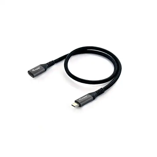 Equip 128370 Cable de extensión USB 3.2 Gen 2 C a C, M/F, 0,5m, 4K/60Hz, 10Gbps, N