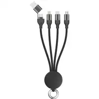 2GO 797363 cable USB USB A/USB C USB C/micro-USB B/Lightning Negro