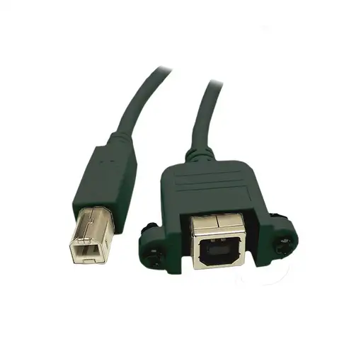 Alcasa USB 2.0 B/B 1m cable USB USB B Negro