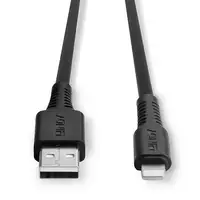 Lindy 31319 cable de conector Lightning 0,5 m Negro