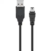 Goobay 50767 cable USB USB 2.0 1,8 m USB A Mini-USB B Negro