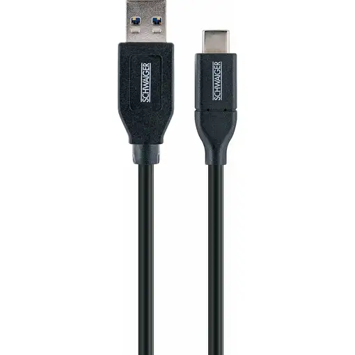Schwaiger LK 050 C cable USB USB 3.2 Gen 2 (3.1 Gen 2) 0,5 m USB A USB C Negro