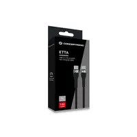 Conceptronic ETTA01B12 cable USB USB 2.0 1,2 m USB C Negro