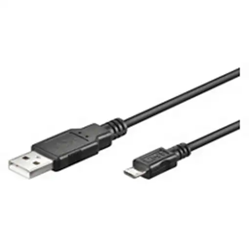 Goobay USB micro-B 180, 1.8m cable USB 1,8 m Micro-USB B USB A Negro