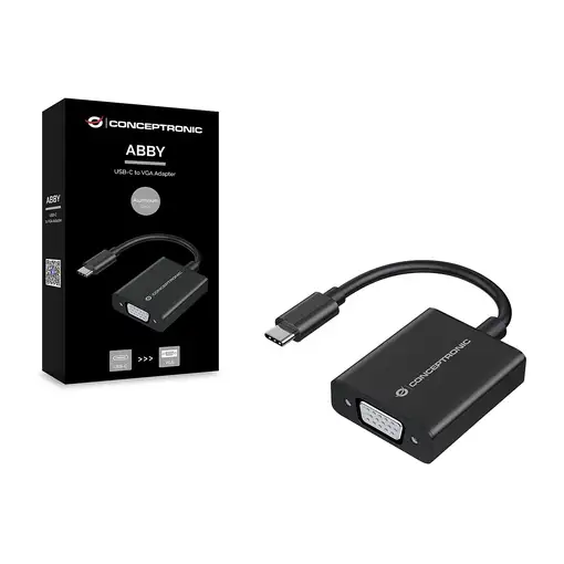 Conceptronic ABBY05B Adaptador gráfico USB 1920 x 1080 Pixeles Negro