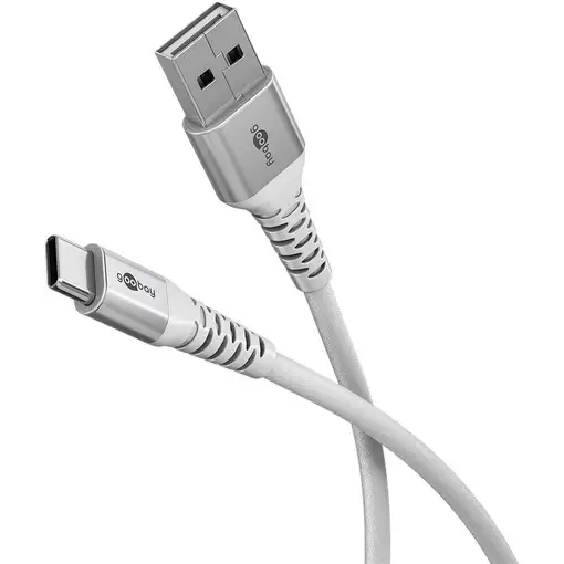 Goobay 74530 cable USB USB 2.0 1 m USB C USB A Blanco