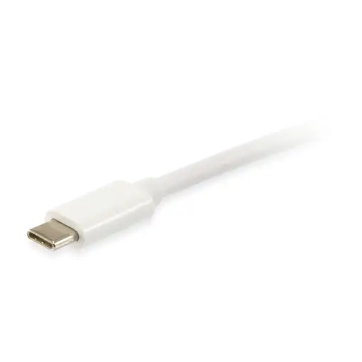 Equip 128351 Cable USB 3.2 Gen 2 C a C, M/M, 1,0m, PD 60W , 4K/60Hz, 5Gbps, Blanco