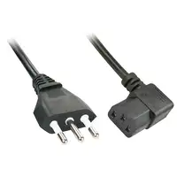 Lindy 30346 cable de transmisión Negro 2 m C13 acoplador