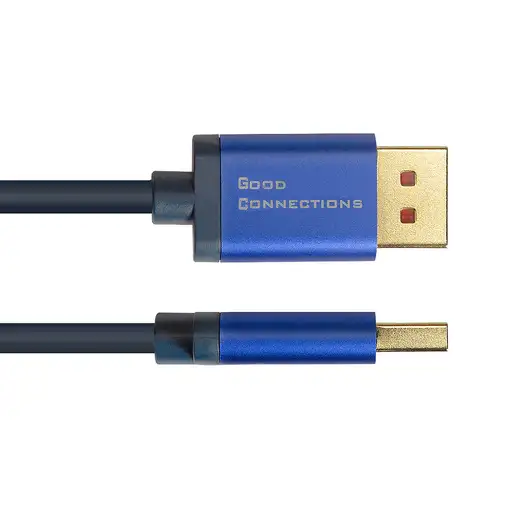 Alcasa 4814-SF020B cable DisplayPort 2 m Azul