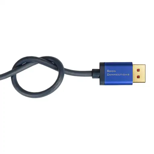 Alcasa 4814-SF020B cable DisplayPort 2 m Azul