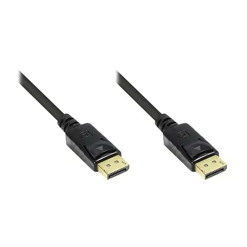 Alcasa 2m, 2xDisplayPort DisplayPort Negro