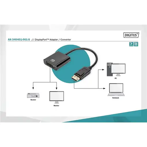 Digitus Cable adaptador DisplayPort