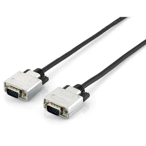 Equip 118866 cable VGA 20 m VGA (D-Sub) Negro, Plata