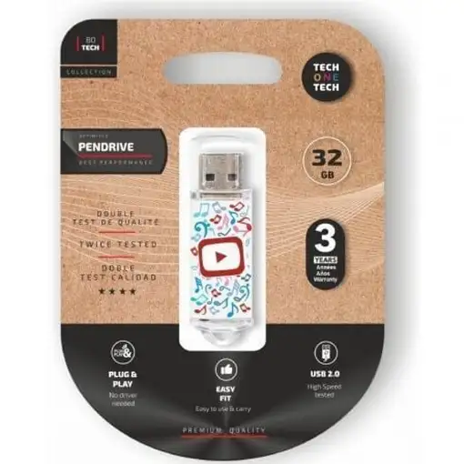 Pendrive 32GB Tech One Tech Video Dream USB 2.0