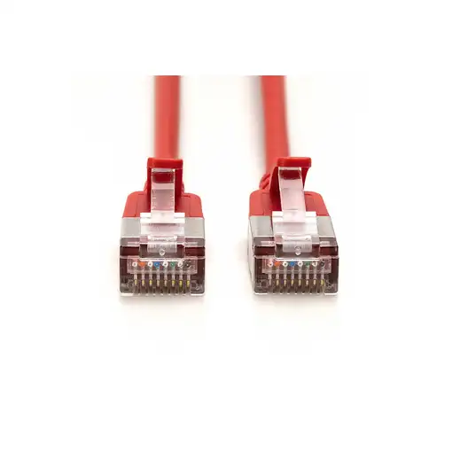 Digitus Cable de conexión CAT 6A F-FTP Slim, 5 m, rojo
