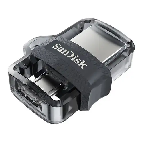SanDisk 173386 unidad flash USB 128 GB USB Type-A / Micro-USB Negro, Transparente
