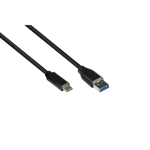 Alcasa GC-M0128 cable USB USB 3.2 Gen 1 (3.1 Gen 1) 2 m USB A USB C Negro
