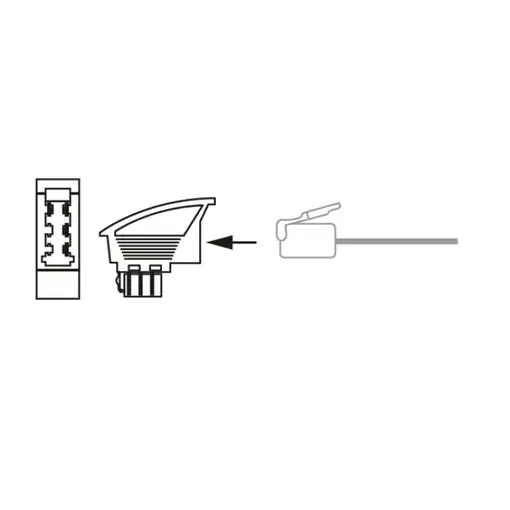 Schwaiger TST4215533 cambiador de género para cable TAE-F RJ-45 Negro