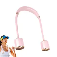 Ventilador de Cuello Klack Recargable por USB: Refresca Tu Día Rosa