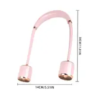 Ventilador de Cuello Klack Recargable por USB: Refresca Tu Día Rosa