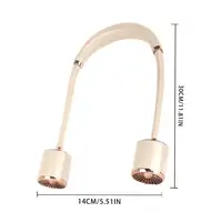 Ventilador de Cuello Klack Recargable por USB: Refresca Tu Día Beige