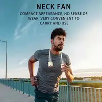 Ventilador de Cuello Klack Recargable por USB: Refresca Tu Día Beige