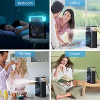 Mini Aire Acondicionado Ventilador Klack Portatil Enfriador de aire 4 en 1 Verde