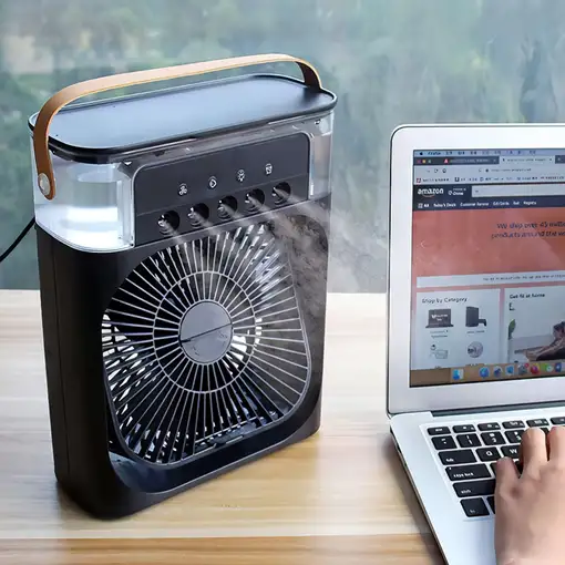 Mini Aire Acondicionado Ventilador Klack Portatil Enfriador de aire 4 en 1 Blanco