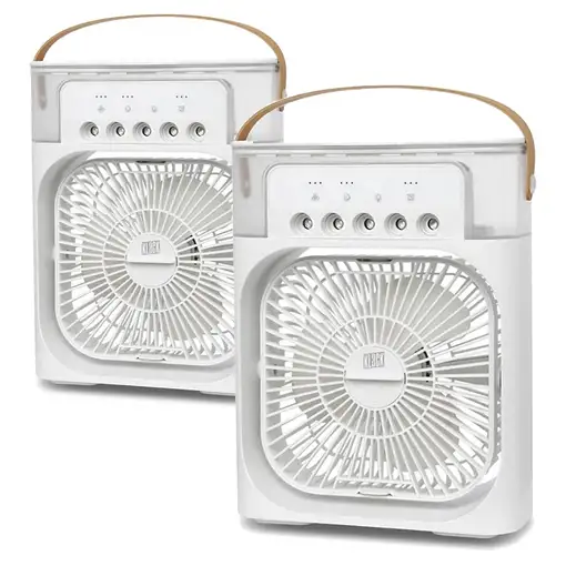 Mini Aire Acondicionado Ventilador Klack Portatil Enfriador de aire 4 en 1 Blanco