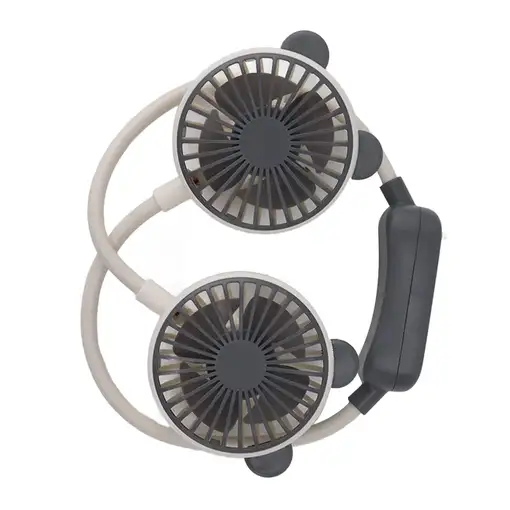 Ventilador Portátil de Cuello Klack de Doble Cabeza USB