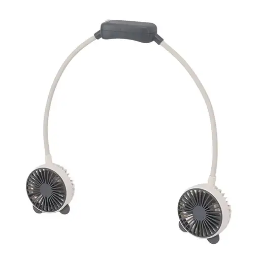 Ventilador Portátil de Cuello Klack de Doble Cabeza USB