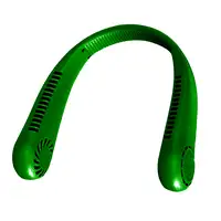 Ventilador de cuello recargable Ventilador USB ajustable 1200 mAh Verde