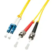 Lindy 1m LC/ST Cable de fibra óptica e InfiniBand Multicolor, Amarillo