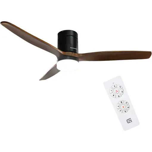 Ventilador techo Grunkel SKYWIND-52WN, 6-40W, LED 15W, 6 vel, mando, temporizador