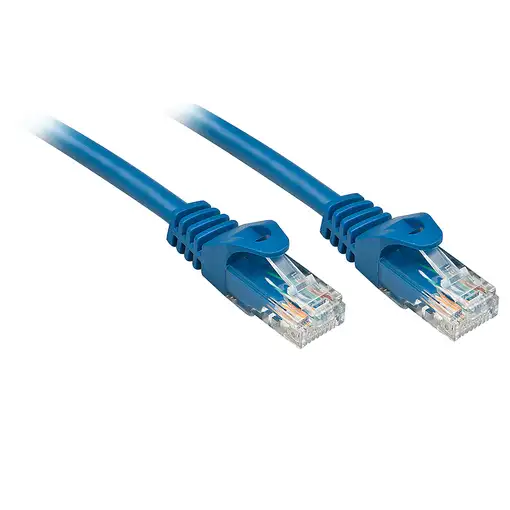 Lindy RJ-45/RJ-45 Cat6 0.3m cable de red Azul 0,3 m U/UTP (UTP)