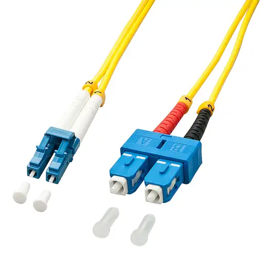 Lindy 47476 Cable de fibra óptica e InfiniBand 20 m LC SC Amarillo