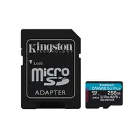 Kingston Technology Tarjeta microSDXC Canvas Go Plus Gen4 de 256 GB, 200 MB/s, A2