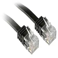 Lindy 2m Cat.6 cable de red Negro Cat6