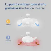 Ventilador techo Grunkel SKYWIND-42BT, 7-30W, LED 35W, 6 vel., mando, Bluetooth