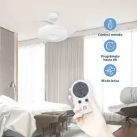 Ventilador techo Grunkel SKYWIND-42BT, 7-30W, LED 35W, 6 vel., mando, Bluetooth