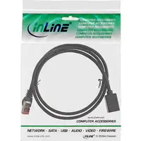 InLine 76902X cable de red Negro 2 m Cat6 S/FTP (S-STP)