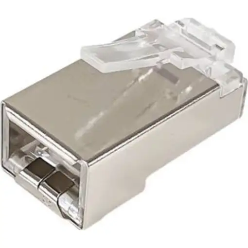 Equip 121182 conector RJ-45 Acero inoxidable, Transparente, Blanco