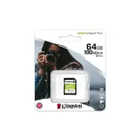 Kingston Technology Tarjeta SDXC Canvas Select Plus 100R C10 UHS-I U1 V10 de 64 GB