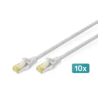 Digitus Cable de conexión CAT 6A S/FTP, 10 piezas