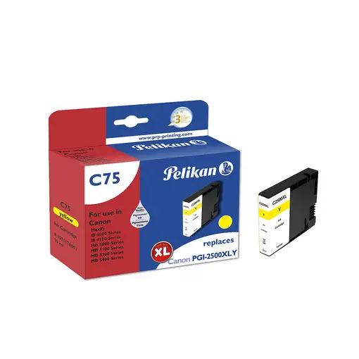 Pelikan C75 Yellow cartucho de tinta 1 pieza(s) Original Alto rendimiento (XL) Ama