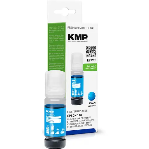 KMP 1655,0003 cartucho de tinta 1 pieza(s) Compatible Cian