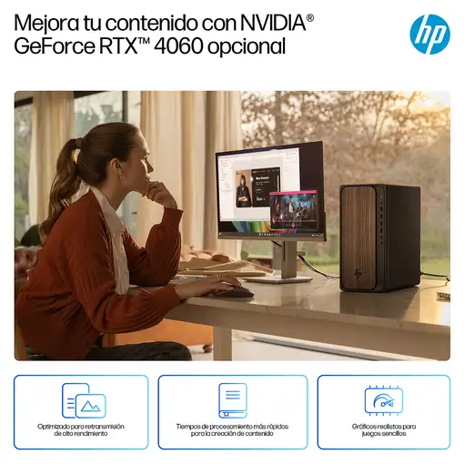 HP OmniDesk Desktop AI M03-0012ns PC Intel Core Ultra 5 225 16 GB DDR5-SDRAM 1 TB