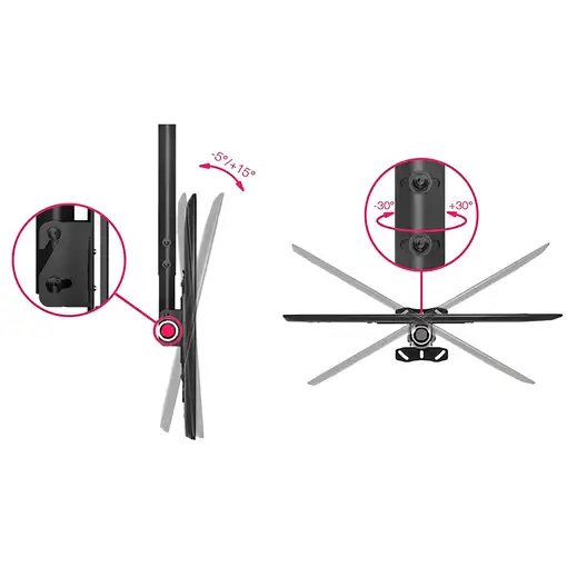 Soporte de Techo Klack para TV LCD / LED y Plasma de 20\-55\