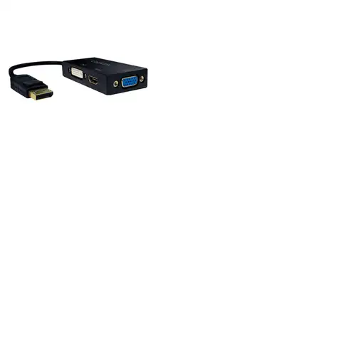 LogiLink CV0109 adaptador de cable de vídeo 0,15 m DisplayPort VGA + HDMI + DVI Ne